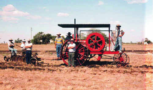 The Daniels family will parade its 100-year-old tractor for Emerald today. The Daniels family will parade its 100-year-old tractor for Emerald today.